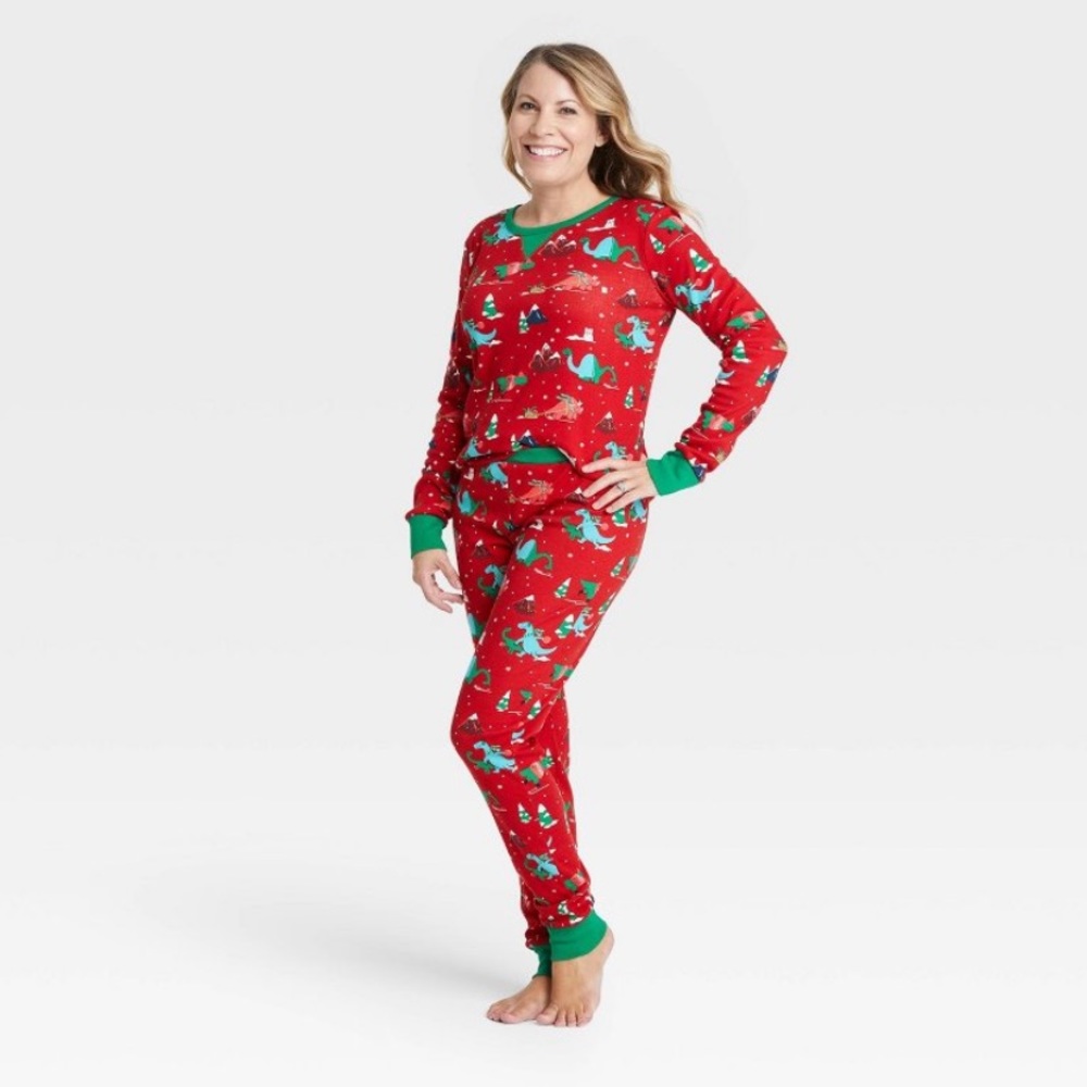 Wondershop women’s medium Dino holiday pajama set